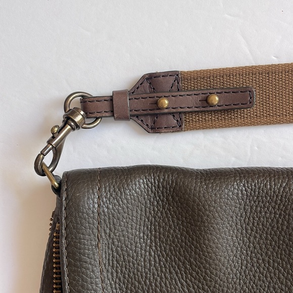 J Crew Green Leather Crossbody Purse Handbag - Picture 8 of 10